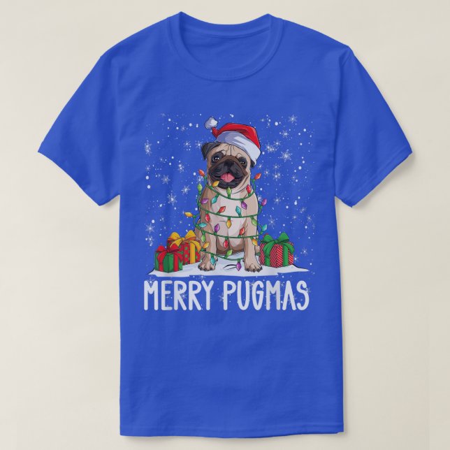 Merry Pugmas 2022 Xmas Pug Christmas Party Pug Lov T-Shirt (Design Front)