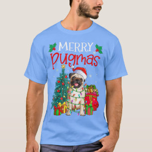 Merry Pugmas Christmas Funny Dog Santa Pug Santa H T-Shirt