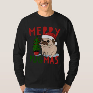 Merry Pugmas Cute Christmas Pug Classic T-Shirt 5