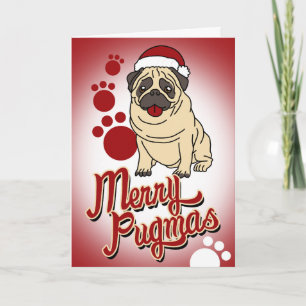 Merry Pugmas! Holiday Card