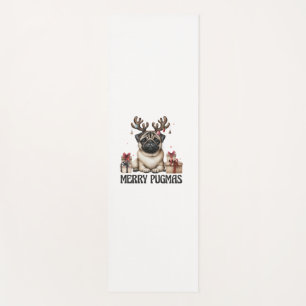 Merry Pugmas Merry Christmas Funny Pug Dog Yoga Mat