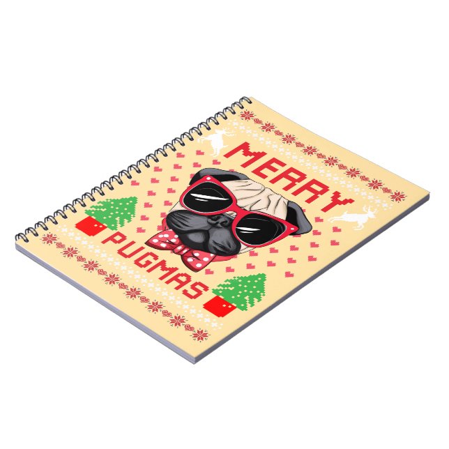 Merry Pugmas! Photo Album Notebook (Left Side)