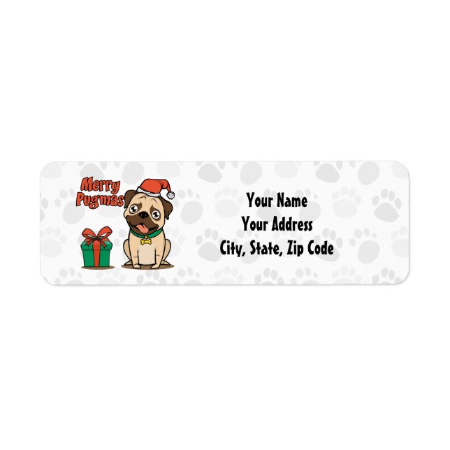 Merry Pugmas Pug Christmas (Front)