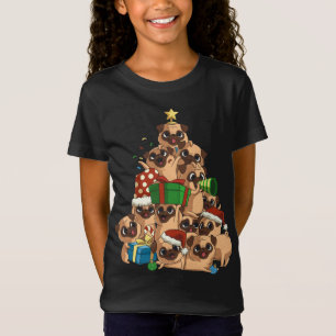 Merry Pugmas Tree Pug Christmas Pug T-Shirt