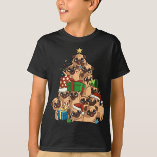 Merry Pugmas Tree Pug Christmas Pug T-Shirt