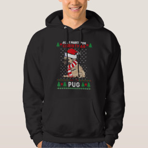 Merry Pugmas Xmas Ugly Christmas Sweater Santa Pug
