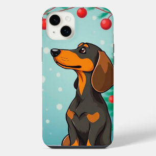 🎄 Merry Puppy Christmas Joy ✨ Cute Santa Dog iPhone 14 Plus Case
