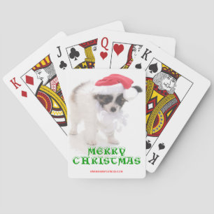 MERRY PUPPY CHRISTMAS PLAYING CARDS