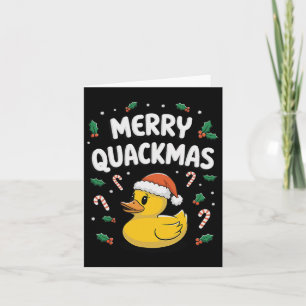 Merry Quackmas Christmas Rubber Duck S Xmas Gifts Card