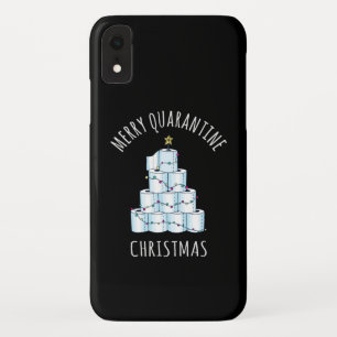 Merry Quarantine Christmas Tree Toilet Paper Case-Mate iPhone Case