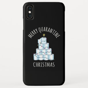 Merry Quarantine Christmas Tree Toilet Paper Case-Mate iPhone Case