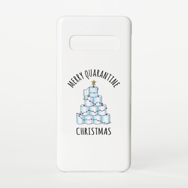 Merry Quarantine Christmas Tree Toilet Paper Samsung Galaxy Case (Back)