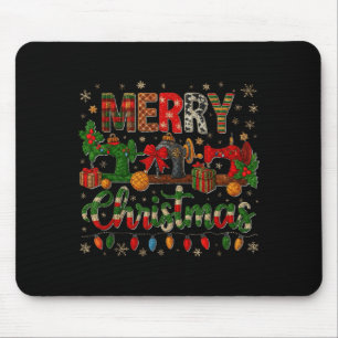 Merry Quiltmas Quilter Sewing Retreat Pajama Chris Mouse Pad