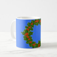Merry Red Berry & Holly Wreath for Christmas