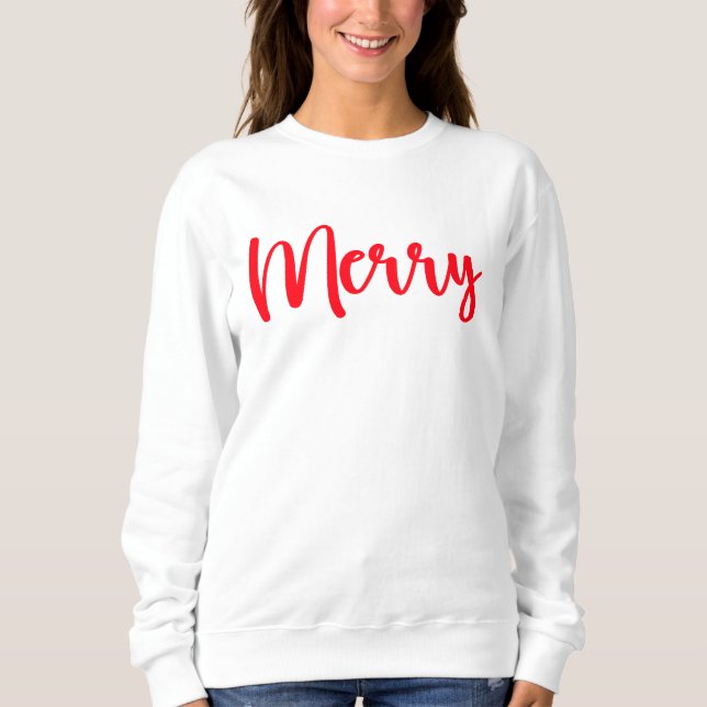 Merry - Red Sweatshirt (Front)