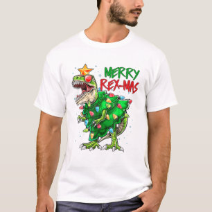 Merry Rex-Mas Funny T-Rex Dinosaur Christmas Gift T-Shirt