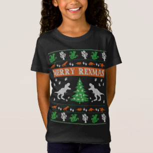 Merry Rexmas Dinosaur Ugly Christmas Sweater