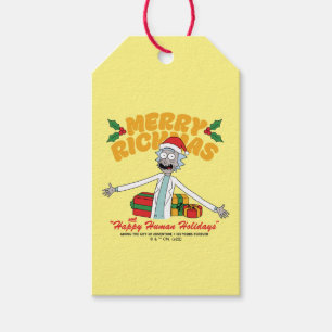Merry Rickmas and Happy Human Holidays Gift Tags
