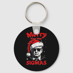 Merry Rizz Mas Sigmas Funny Gen Alpha X-mas Santa  Key Ring
