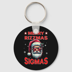 Merry Rizz Mas Sigmas Funny Middle School Alpha Ch Key Ring