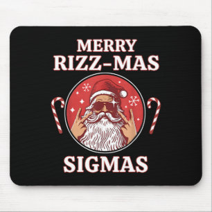 Merry Rizz Mas Sigmas- Gen Alpha Middle School Chr Mouse Pad