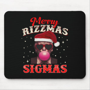 Merry Rizz Mas Sigmas Gen Alpha Trump Santa Christ Mouse Pad