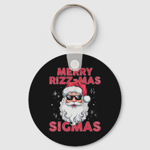 Merry Rizz-mas Sigmas Santa Sungles Christmas Holi Key Ring