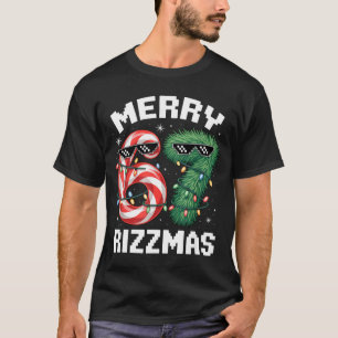 Merry Rizzmas 67 Candy Cane Tree Sungles Funny  T-Shirt