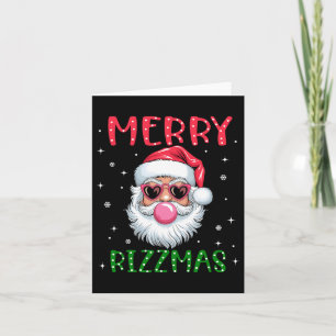 Merry Rizzmas Charisma Christmas Rizz Santa Claus  Card