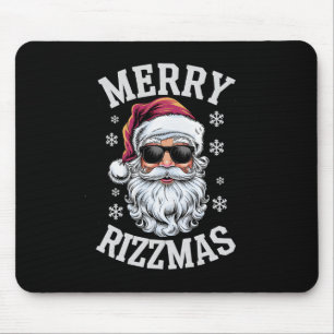 Merry Rizzmas Funny Christmas Santa Claus Happy Ch Mouse Pad