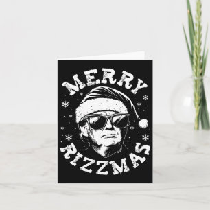 Merry Rizzmas Funny Trump Christmas Rizz The Seaso Card