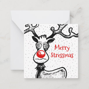 Merry Rudolph Christmas Card