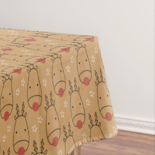 Merry Rudolph Starry Winter Delight Tablecloth