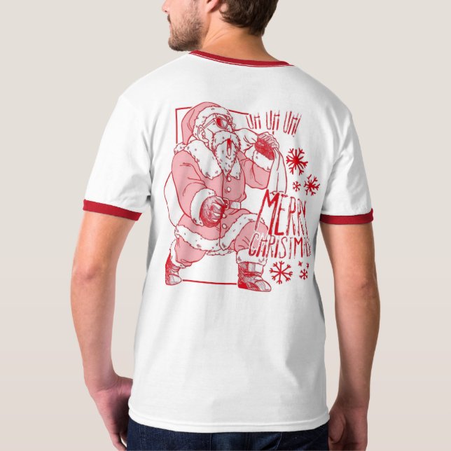 🎄Merry Saiyan Christmas Tee – Holiday Power Style (Back)
