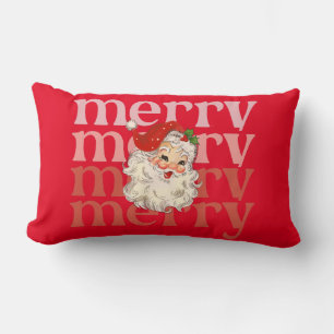Merry santa christmas  lumbar cushion