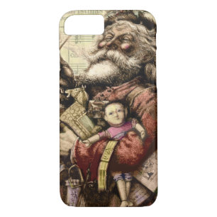 Merry Santa Claus Tree Classic Illustration Case-Mate iPhone Case
