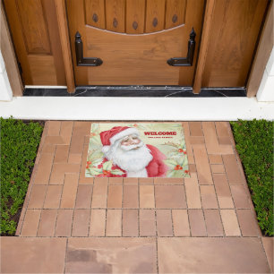 Merry Santa Clause Welcome Custom Doormat