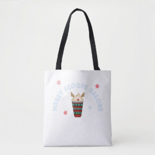 Merry Scoops Galore Christmas ice Cream Tote Bag