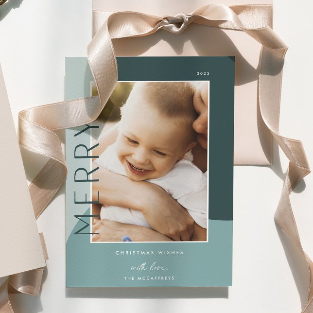 Merry Shades | Vertical Photo Holiday Card (Creator Uploaded)