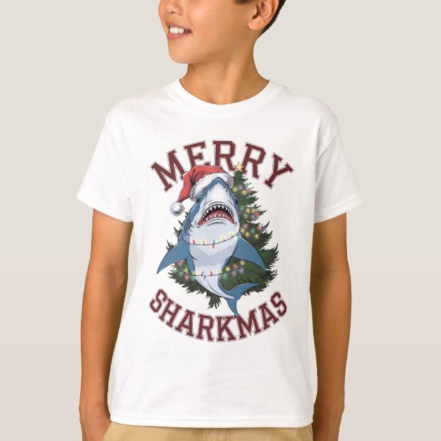 Merry sharkmas  T-Shirt (Front)