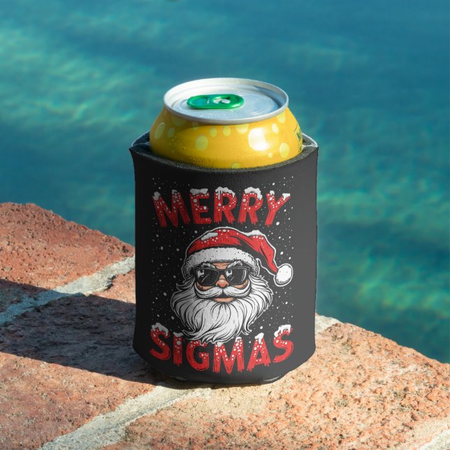 Merry Sigmas Funny Gen Alpha Middle School Christm Can Cooler (In Situ Pool)