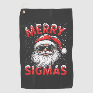 Merry Sigmas Funny Gen Alpha Middle School Christm Golf Towel