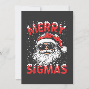 Merry Sigmas Funny Gen Alpha Middle School Christm Invitation