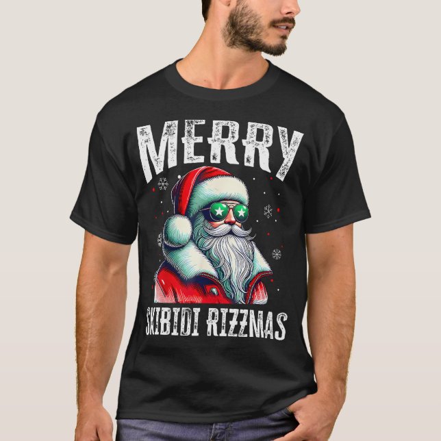 Merry skibidi rizzmas T-Shirt (Front)