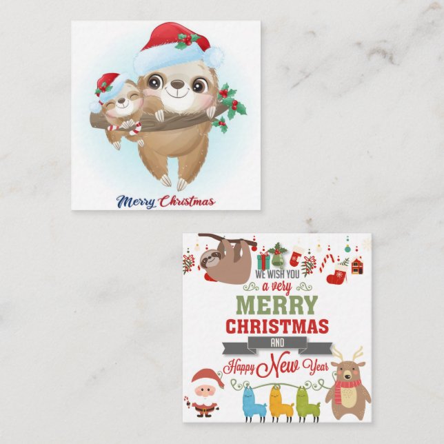 Merry Slothmas Card (Front/Back)