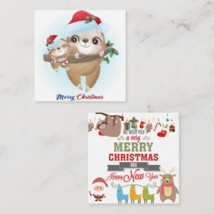 Merry Slothmas Card