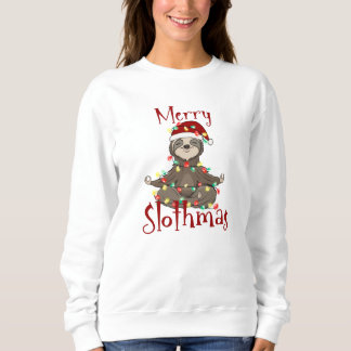 Merry Slothmas Festive Christmas  Sweatshirt