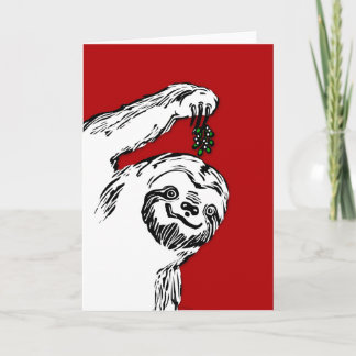Merry Slothmas! It's a blank card. For Slothmas. Holiday Card