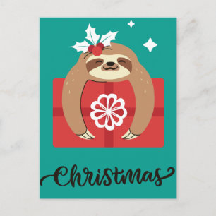 Merry Slothmas Postcard