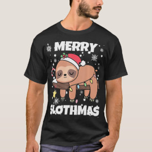 Merry Slothmas shirt for Sloth Lover Funny Christm